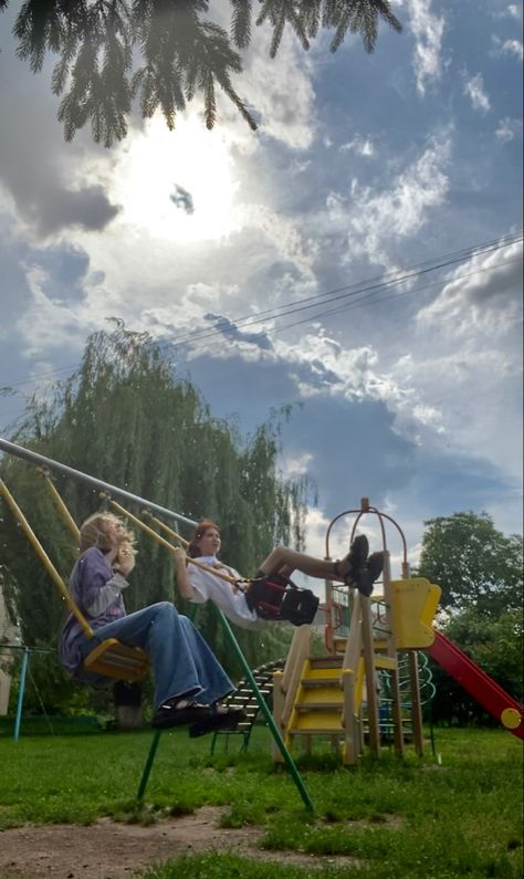 Summer Park Aesthetic, Summer Job Aesthetic, Summer Rain Aesthetic, U Only Live Once, School Trip Aesthetic, Playground Aesthetic, Playing At The Park, Rain Aesthetic, Playing Outside