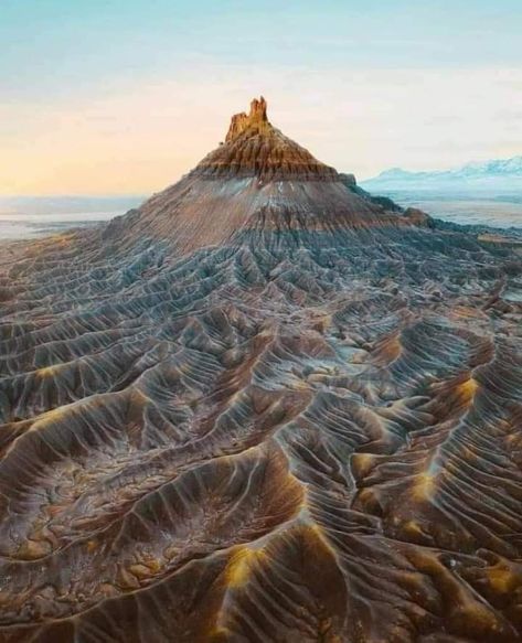 The World's Greatest Sandcastle, Factory Butte - Hanksville, Utah USA Visit Utah, Utah Road Trip, Helicopter Ride, Utah Travel, Utah Usa, Southern Utah, Sand Castle, Planet Earth, Nature Travel