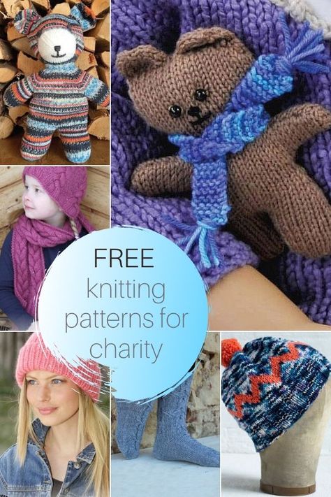 Free knitting patterns for charity Charity Knitting, Leather Working Projects, Teddy Bear Knitting Pattern, Pet Sweaters, Knitted Toys Free Patterns, Knitting For Charity, Knit Toys, Knitting Patterns Free Beginner, Tooling Patterns