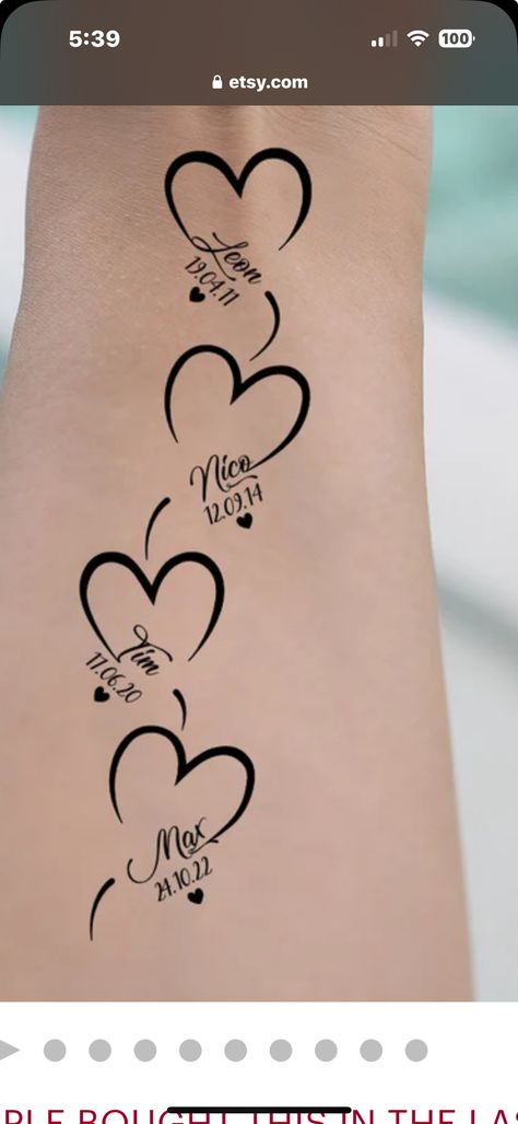 Heart Name Tattoos, Heart Tattoos With Names, Couples Tattoos, Name Tattoos, Couple Tattoos, Get A Tattoo, Tatting, Tattoo Ideas, Tattoo Designs