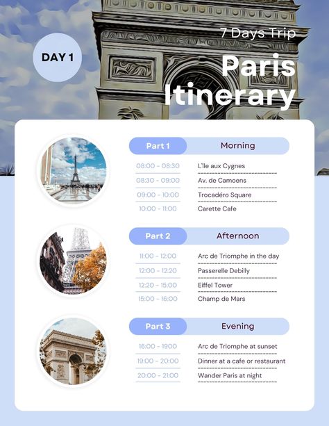 Planning a trip to Paris? No matter how long of a trip you're planning, take a look at this 7 day itinerary of Paris. These spots are perfect for any time of the year and offer the most out of your trip. Read up on these wonderful activities for your perfect trip to Paris! 4 Days Paris Itinerary, Paris 3 Day Itinerary, Paris In Three Days, 4 Day Itinerary Paris, Four Day Paris Itinerary, 7 Day Itinerary, Paris Itinerary, Trip To Paris, Paris At Night