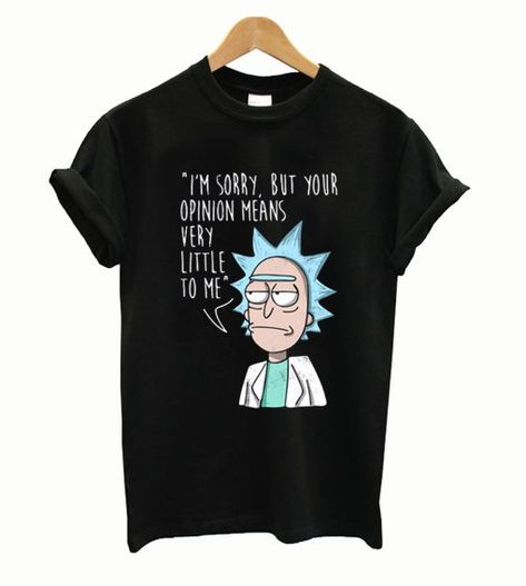 Rick And Morty Tshirt, Rick And Morty T Shirt, Creative T Shirt Design, Rick Y Morty, T Shirt Painting, Rick And Morty, Direct To Garment Printer, Beautiful Outfits, Shirt Style