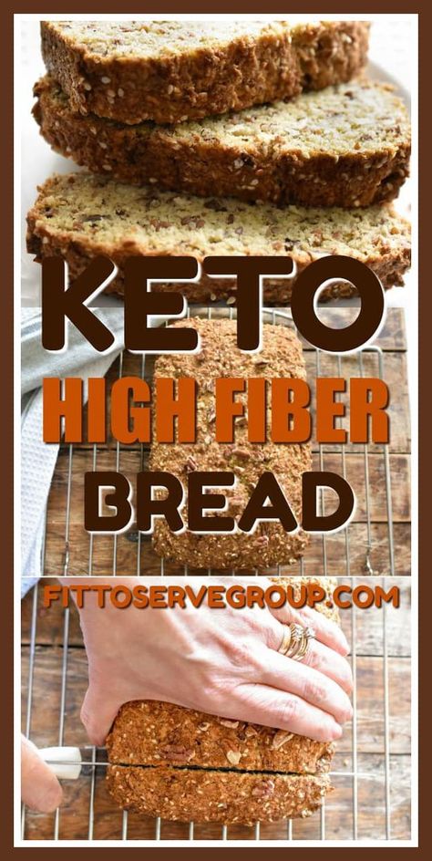 High Fiber Bread, Fiber Breakfast, Best Low Carb Bread, Fiber Bread, High Fiber Breakfast, Keto Dishes, Best Keto Bread, Low Carb Low Fat Recipes, Lowest Carb Bread Recipe