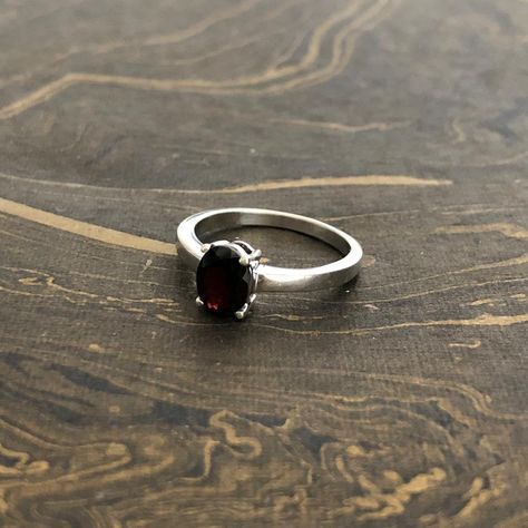 Garnet Ring, Gemstone Ring, Handmade Ring, Sterling Silver Ring, Birthstone Ring, Original Women Ring, Christmas Gift, Silver Ring,Red Stone #OriginalSilverRing #BirthstoneRing #GemstoneRing #SilverJewelry #SterlingSilverRing #HandmadeRing #SilverRings #GiftsForHer #Sale #925SterlingSilver Chunky Silver Rings, Her Ring, Silver Rings With Stones, Natural Gemstone Ring, Ring Birthstone, Blue Topaz Earrings, Black Onyx Ring, Garnet Ring, 925 Silver Ring