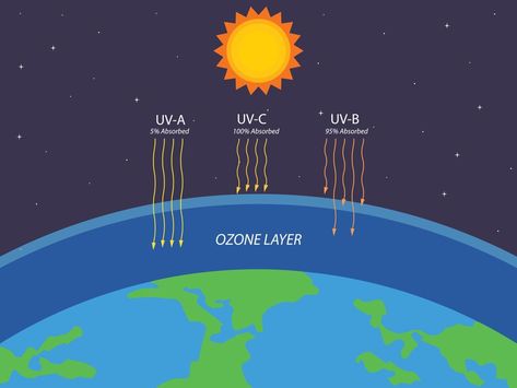 Protection Of Ozone Layer Poster, Ultraviolet Radiation, Ozone Layer, Science Illustration, Poster Ideas, Ecology, Ultra Violet, Image Search, Science