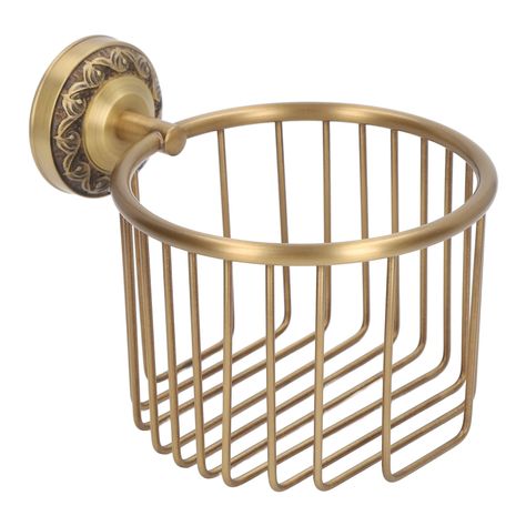 PRICES MAY VARY. Wear Material: Paper towel basket is made of wear brass that is shiny and rust resistant to ensure quality and longevity.With a durable finish; Easy care, clean with damp cloth, that won't rust even in wet bathroom environments Antique Appearance: Antique toilet roll holder has a simple and beautiful appearance and strong resistance to load,and can decorate your bathroom more elegantly.The stylish toilet paper holder stays off bathroom floors are always clean, dry, and ready to Antique Toilet, Toliet Paper Holder, Hidden Toilet, Brass Toilet, Brass Toilet Paper Holder, Towel Basket, Tissue Paper Roll, Toilet Paper Holder Stand, Bath Towel Racks