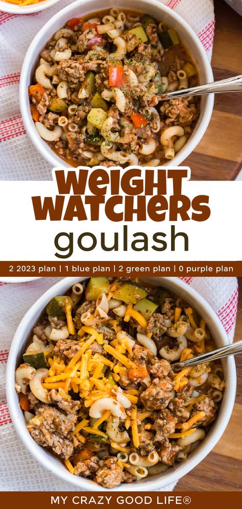 This quick and easy Weight Watchers Goulash recipe will become a comfort food staple for weeknight dinners that your whole family will love. You can make this healthy goulash recipe in the Instant Pot or right on the stove top for a quick weeknight dinner that even picky eaters will enjoy. Ground Turkey Recipes Weight Watchers, Weight Watchers Beef Recipes, Weight Watchers Dinner Recipes Easy, Weight Watchers Goulash, Easy Weight Watchers Dinners, Weight Watchers Ground Beef Recipes, Weight Watchers Recipes Dinner Easy, Weight Watchers Ground Turkey Recipes, Ww Recipes With Points