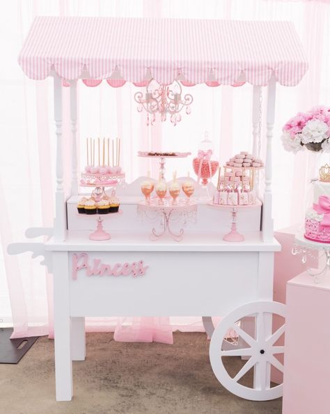 Wedding Candy Cart, Bars Ideas, Party Rental Ideas, Dessert Cart, Candy Car, Pink Sweets, Sweet Carts, Cart Ideas, Baking Packaging