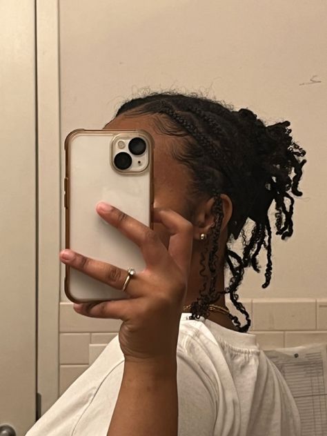 Claw Clip Hairstyle On Braids, Clawclip Hairstyle Short Hair, Hairstyle On Braids, Natural Boho Braids, Boho Braids On Natural Hair, Boho Braids Natural Hair, Mini Braids On Natural Hair, Mini Twists Natural Hair, Mini Braids