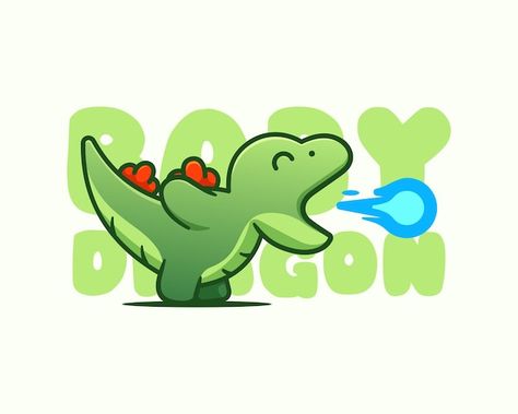 Dragon Cartoon Cute, Lizard Character, Kawaii Dragon, Cute Cartoon Illustration, Dragon Mascot, Dragon Cartoon, Shark Illustration, Dragon Ideas, Toys Logo