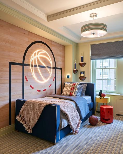 Basketball Bedroom Ideas, Basketball Themed Room, Stand Decoration Ideas, Boys Basketball Room, Unique Tv Stand, Boys Basketball Bedroom, Basketball Themed Bedroom, Basketball Theme Room, Basketball Room Decor