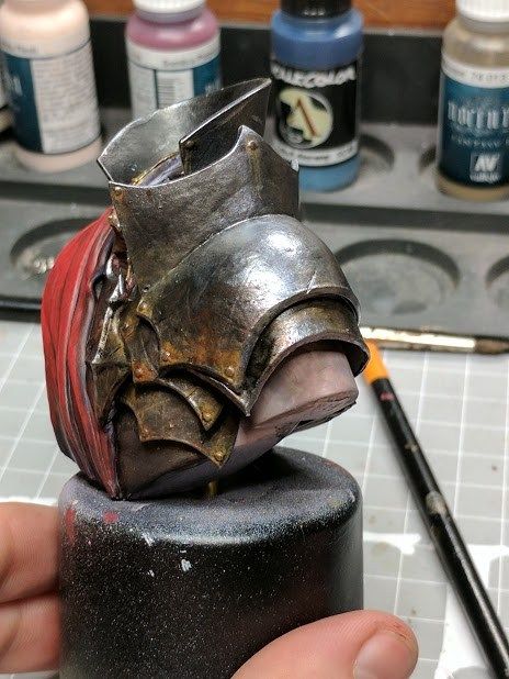 Virtual Reality Art, Dnd Crafts, Pearl Purple, Warhammer Figures, Warhammer Paint, Dnd Miniatures, Warhammer Models, Shadow Art, Warhammer 40k Artwork