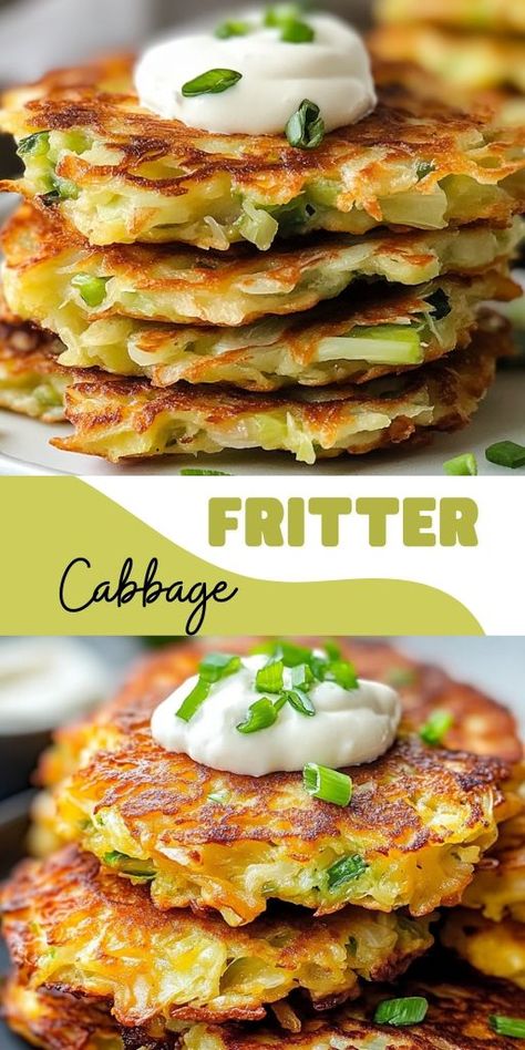 🥬🍳 Cabbage Patties Recipe: Crispy, Flavorful, and Easy to Make! 🌟✨   Looking for a delicious way to enjoy cabbage? These Cabbage Patties are packed with savory flavors and a crispy texture, making them a perfect snack or side dish. 🌿 Simple to whip up with just a few ingredients, these patties are great for meal prep and perfect for lunchboxes!   👉 Save this Pin and try this tasty recipe today! 💚   #CabbagePatties #HealthySnacks #EasyRecipes #VegetarianCooking #ComfortFood Cabbage Patties, Cabbage Fritters, Cooked Cabbage Recipes, Easy Cabbage Recipes, Cabbage Recipes Healthy, Veggie Fries, Shredded Cabbage, Weight Watchers Recipes Desserts, Cooked Cabbage