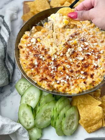 The Best and Easy Elote Dip - MelsHealthyBowl Elote Dip Recipe Crockpot, Baked Elote Dip, Elotes Dip, Elite Dip, Easy Elote, Elote Dip Recipe, Easy Chip Dip, Elote Dip, Dip Recipes Crockpot