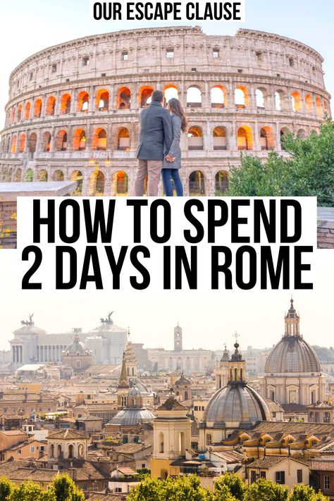 Planning to spend 2 days in Rome and not sure where to start? This detailed itinerary for Rome will show you the best of Rome in 2 days!   2 day rome itinerary | rome travel guide | rome travel tips | planning a trip to rome | 48 hours in rome | best places to visit in rome | where to go in rome | what to see in rome | things to do in rome italy | best things to see in rome italy | rome italy travel guide | rome vacation tips | rome italy things to do in | rome colosseum | vatican in rome | One Day In Rome, 2 Days In Rome, Rome In A Day, Visiting Rome, Rome Vacation, Visit Rome, South Italy, Rome Itinerary, Rome Travel Guide