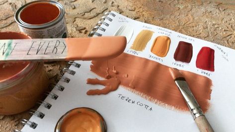 Monika Prokopczyk (@monika.interior) posted on Instagram: “Beautiful terracotta colour, custom mix of @anniesloanhome chalk paints  #staytuned #anniesloanchalkpaint 🌿 🎨 ⁣🍑🍊👩‍🎨 #creating #newproject…” • Jul 17, 2020 at 1:30pm UTC Annie Sloan Colors, Terracotta Colour, Annie Sloan Chalk Paint, Color Mix, Annie Sloan, Chalk Paint, Painted Furniture, Chalk, Color Mixing