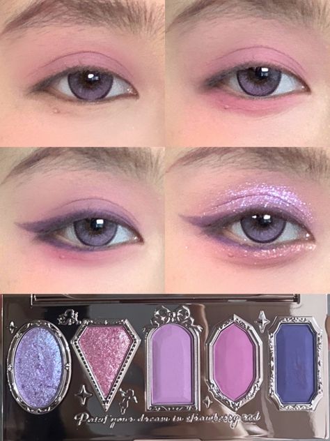 From soft lavender tones to deep plum accents, embrace the elegance of this captivating color palette. Let your eyes sparkle with amethyst-inspired shadows, while a touch of lilac blush adds a hint of ethereal charm💗

#flowerknows #PurpleMakeup #NewBeautyStatement #InspirationExplore Soft Purple Eye Makeup, Plum Eye Makeup, Skin Tone Makeup, Neutral Skin Tone, Purple Blush, Purple Eye Makeup, Artist Tips, Makeup Artist Tips, Purple Makeup