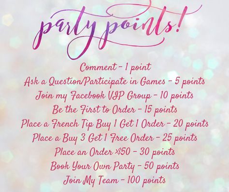 Party Points Color Street Party, Mary Kay Facebook Party, Street Images, Host Party, Mary Kay Christmas, Party Points, Mary Kay Facebook, Nail Party, Street Image