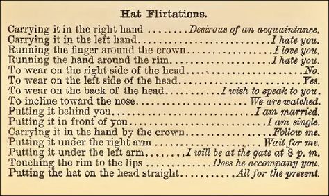 Victorian Rules for Hat Flirtations Mystery Of Love, Victorian Windows, Etiquette And Manners, Writing Help, Writing Ideas, Body Language, Writing Inspiration, Victorian Era, Story Ideas