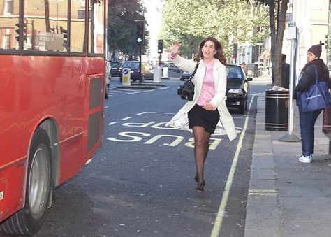 Nearly half of women admit getting out of breath when running for a bus, according to a new poll (file photo) Out Of Breath, Person Running, Bus Girl, Storyboard Illustration, Sculpture Ideas, Running Late, Girl Running, Bus Stop, Woman Standing