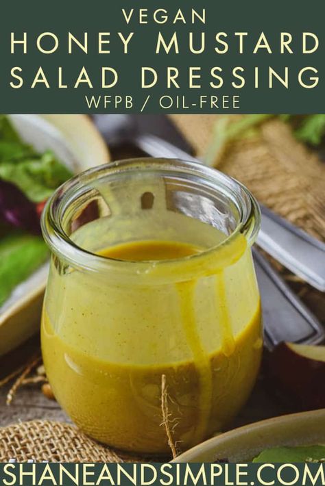 Honey Mustard Vinaigrette Dressing, Vegan Bean Salad, Honey Mustard Salad Dressing, Mustard Salad Dressing, Homemade Salad Dressing Healthy, Homemade Honey Mustard, Mustard Vinaigrette, Honey Mustard Vinaigrette, Dip Sauce