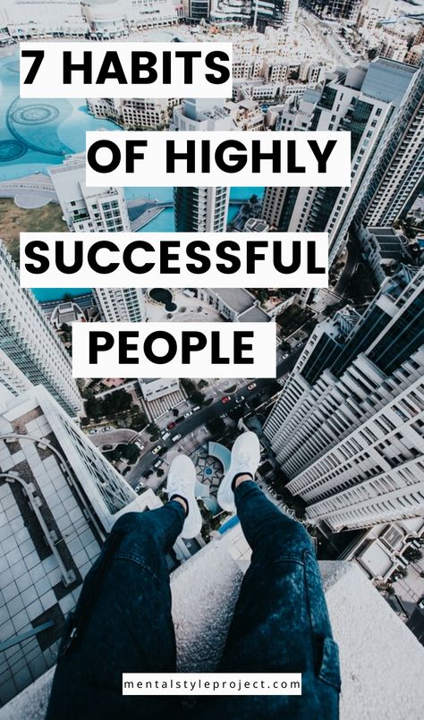 What habits do highly successful people have in common? Find out and take note on how you can incorporate these 7 habits into your life. Throbbing Headache, Nose Picking, Highly Effective People, Successful Men, Habits Of Successful People, Nutritious Diet, Mind Body Connection, Quitting Your Job, 7 Habits