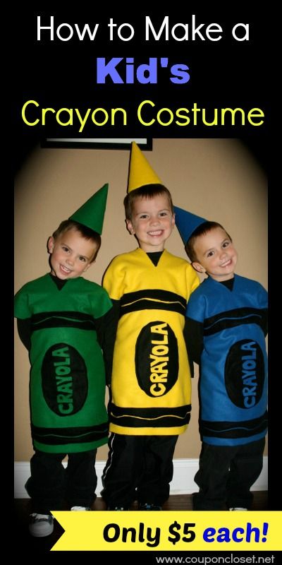 How to Make a Crayon Costume - no sewing needed! #halloween Crayons Melted, Homemade Crayons, Mishloach Manos, The Day The Crayons Quit, Day The Crayons Quit, Homemade Mod Podge, Crayon Costume, Book Week Ideas, Weaving Paper