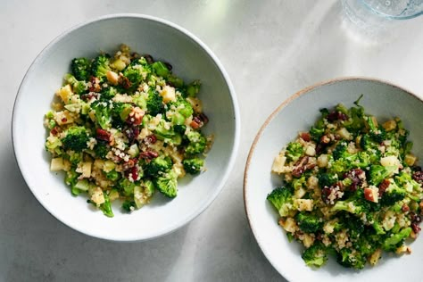 Quinoa and Broccoli Spoon Salad Recipe Broccoli Spoon Salad, Broccoli And Quinoa Salad, Brocolli Quinoa Recipes, Quinoa And Broccoli Spoon Salad, Quinoa Broccoli Salad, Quinoa And Broccoli Recipes, Broccoli Quinoa Salad, Nytimes Cooking, Easy Chopped Salad