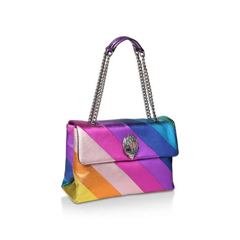 Kurt Geiger Rainbow Bag, Kurt Geiger Kensington Bag, Bolsas Kurt Geiger, Rainbow Purses, Trendy Purses, Rainbow Bag, Colorful Handbags, London Bags, Girly Bags