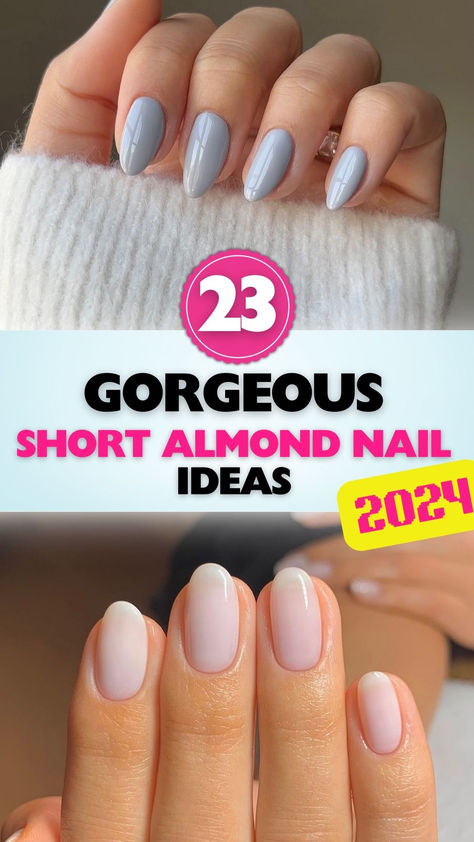 Discover the elegance of chic short almond nails. These stylish designs are perfect for any occasion, offering a blend of sophistication and simplicity. Medium Rounded Nails, Nail Shape Almond Short, Almond Nail Dip Designs, Natural Dip Powder Nails Short Almond, Short Almond Nails Winter Colors, Subtle Nails Almond, Nail Almond Summer, Short Nails For Wedding Guest, Manicure Ideas Almond Shape