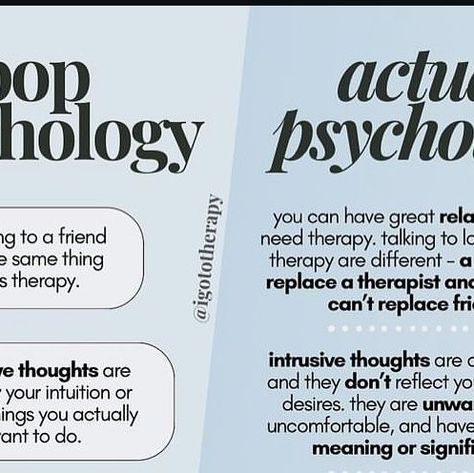 Belneus on Instagram: "Pop Psychology vs Actual Psychology, from @igototherapy" Pop Psychology, Go To Therapy, Psychic Development Learning, Psychology Terms, Human Psychology, Psychic Development, Rule Of Thumb, Mental Health Resources, Psychic