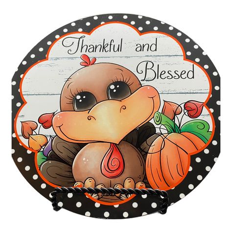 Little Turkey Thankful and Blessed Wreath Sign, Affordable wreath signs, Wreath Embellishments, Wreath Accents, Wreath Enhancements, Turkey Printable, Turkey Wreath, Thanksgiving 2023, Blessed Sign, Wreath Accessories, Thanksgiving Wreath, Fall Sign, Wreath Maker, Casa Exterior