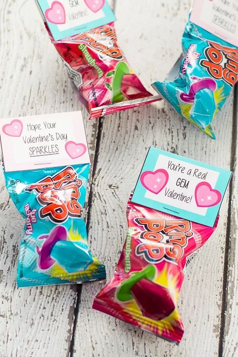 Free Printable Ring Pop Valentines | DIY Valentines for Kids Pop Valentines, Kindergarten Registration, Ring Pop Valentine, Kid Valentines, Valentines Diy Kids, Valentines Treats, Ring Pops, Saint Valentin Diy, Valentines Bricolage