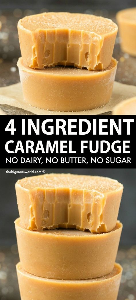 Caramel Fudge Recipe, Healthy Salted Caramel, Vegan Fudge Recipes, Paleo Fudge, Dairy Free Fudge, Sugar Free Fudge, Fudge Caramel, Healthy Fudge, Gluten Free Fudge