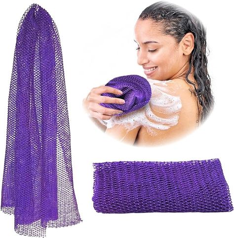 Amazon.com: Adeton African Net Sponge, Authentic, Real, Black Owned, Exfoliating Bath Wash Cloth, Long Sponge, Body Exfoliator, Sapo, Shower Bath Accessories, Back Foot Scalp Scrub, Flat Dead Skin Remover (Black) : Beauty & Personal Care Exfoliating Net, African Net Sponge, Body Sponge, Body Cleansing, Exfoliating Gloves, Scalp Scrub, Body Scrubber, Skin Pores, Clean Body