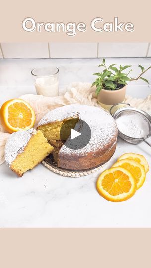 7.2M views · 292K reactions | Did you know you can make an orange cake using a blender? Super easy, soft and delicious! 🍊🧡

Save this recipe for when you need to make last-minute cake. 

Recipe:
1 seedless orange (unpeeled and preferably organic)
250 g flour (2 cups)
3 eggs 
200 g sugar (1 cup)
16 g baking powder 
90 ml vegetable oil (like sunflower oil) (1/3 cup + 1 tbsp)
60 ml milk (regular or plant based) (1/4 cup)
1 tsp vanilla extract 

Steps: 

1. Preheat your oven to 350°F (180°C). Grease and cover in parchment paper a 7 inch (18 cm) cake pan. 

2. Pick a type of orange that has a thin zest like navel oranges. Wash the whole orange thoroughly, remove the extremities at the top and the bottom where the zest tends to be a bit hard. Cut it into pieces and place the orange in the blen Recipe For 1, Navel Oranges, 3 Eggs, Orange Cake, Bread Cake, Gluten Free Cakes, Cake Pan, Crab Cakes, Cooking Inspiration