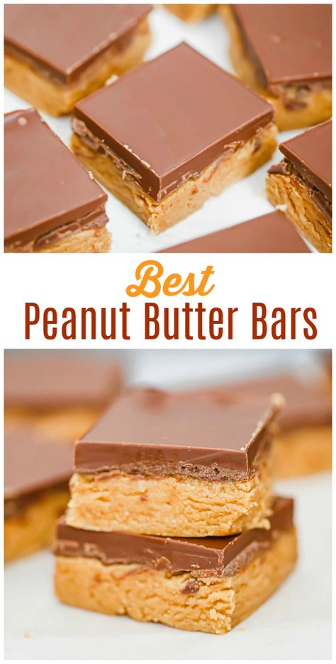 Candies Recipes, Holiday Candies, Chocolate Peanut Butter Bars, Bake Easy, Christmas Candies, Peanut Butter Chocolate Bars, Butter Bars, Keto Friendly Desserts, Best Peanut Butter