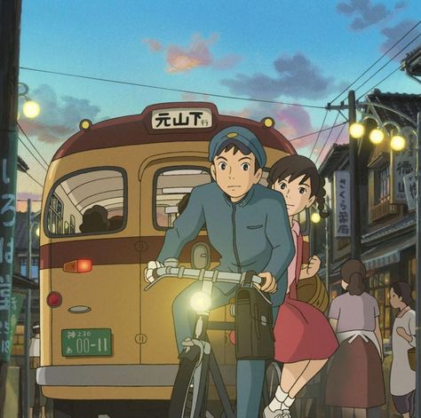 From Up On Poppy Hill, Art Studio Ghibli, Poppy Hill, Up On Poppy Hill, Personajes Studio Ghibli, Studio Ghibli Background, Studio Ghibli Characters, Ghibli Artwork, Studio Ghibli Movies