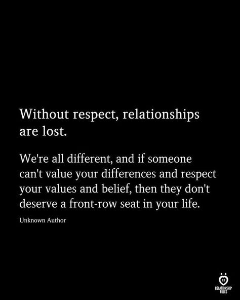 If you don't respect your peers, it is impossible to build relationships. Relationships are essential in my Utopia. Training with your brothers builds relationships and will help build respect with one another. Training hard and eating a thriving diet will earn you the respect here. Never Respect Quotes, Love Without Respect Quotes, Leave The Table When Respect Is No Longer Being Served, Value And Respect Quotes, Being Valued Quotes Relationships, Loosing Respect For People, Different Values Quotes, Value In Relationship, Respect Differences Quotes