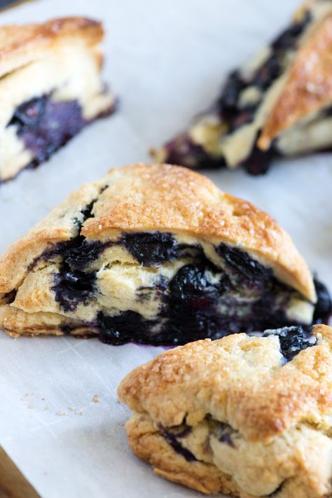 Blueberry scones made with creme fraiche are amazing for breakfast or tea. The pastry is heavenly and not too sweet. With this tried and true technique yours will turn out perfect every time. |butterandbaggage.com #recipe #breakfast #scone Creme Fraiche Recipes, Recipes Brunch, Quick Baking, Blueberry Scones, Recipe Breakfast, Scone Recipe, Tried And True, Scones, Afternoon Tea