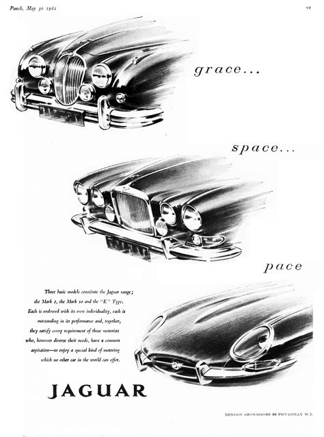 Jaguar's original slogan: Grace, Space, Pace Copywriting Hacks, Jaguar Type E, Nonprofit Marketing, Jaguar (cars), Jaguar Daimler, Jaguar Cars, Jaguar Land Rover, Best Classic Cars, Jaguar Car