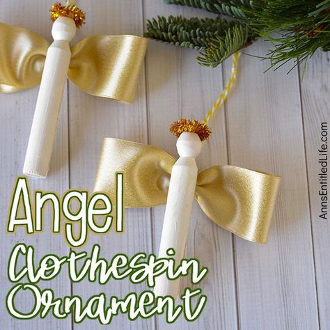 Clothes Pin Ornaments, Clothespin Ornament, Diy Angel Ornaments, Clothespin Crafts Christmas, Diy Angels, Ornament Diy, Christmas Tree Decorations Diy, Quilted Christmas Ornaments, Angel Crafts