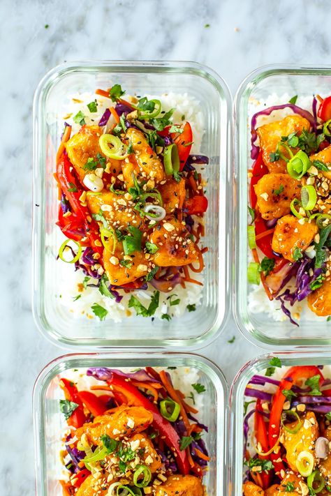 Healthy Meal Prep Lunch Ideas, Healthy Meal Prep Lunch, Prep Lunch Ideas, Meal Prep Lunch Ideas, Chicken Meal Prep Bowls, Lunch Ideas For Work, Sweet Chilli Chicken, Sweet Chili Chicken, Meal Prep Lunch