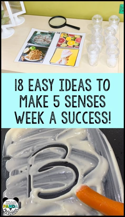 5 Senses Games For Preschool, I Hear A Pickle Activities, Senses Math Activities, Five Senses Crafts For Toddlers, 5 Senses Preschool Activities, Senses Preschool Activities, 5 Senses Craft, All About Me Unit, 5 Senses Preschool