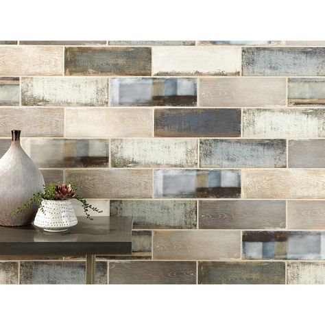 Blue Ceramic Tile, Tiles Backsplash, Fireplace Stone, Decorative Backsplash, Honed Marble Tiles, Brown Tile, Glass Tile Backsplash, Kitchen Backsplash Designs, Backsplash Kitchen