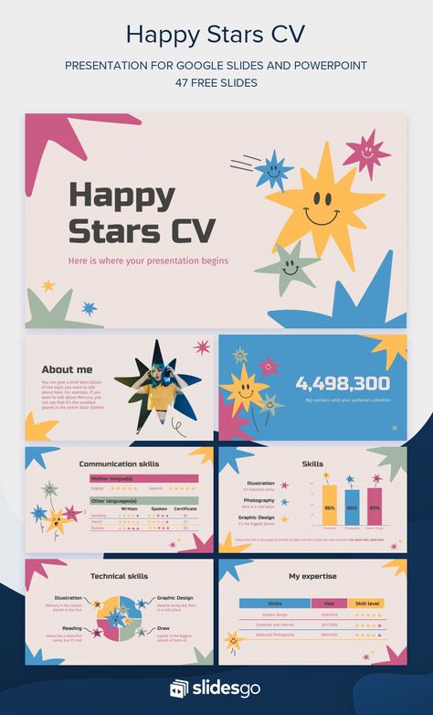 Colorful Powerpoint Template, Canva Slides Template, Slide Illustration, Colorful Powerpoint, Slidesgo Templates, Free Ppt Template, Presentation Slides Design, Google Slides Templates, Power Point Presentation