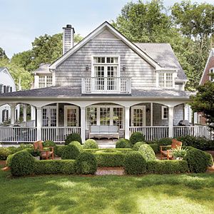 Cape Cod Style House, Lots Of Windows, Casas Coloniales, Southern Homes, Casa Exterior, Wrap Around Porch, Southern Home, The Porch, House Goals