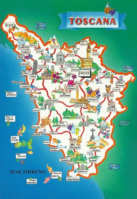 Toscana Map | Thanks to my dear Manu! | Nopi Vasileiadou | Flickr Map Of Tuscany Italy, Tuscany Map, Sorrento Italia, Toscana Italy, Tuscany Travel, Toscana Italia, Sorrento Italy, Tourist Map, Italy Map