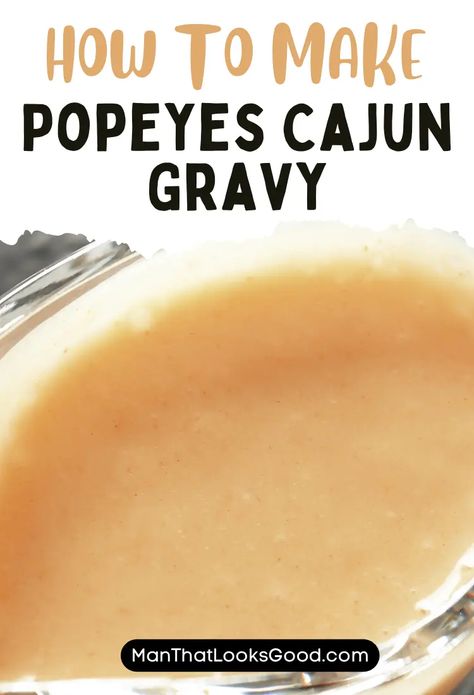 Popeyes Cajun Gravy Creole Gravy, Popeyes Cajun Gravy Recipe, Popeyes Gravy Recipe, Cajun Gravy Recipe, Roux Recipes, Cajun Gravy, Gravy Recipe Easy, Making Gravy, Jus Recipe