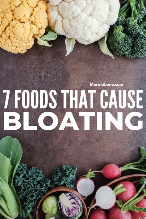 7 Foods that Cause Bloating and What to Eat Instead | Is your stomach and abdomen bloated and distended? Because same... The good news is that small dietary changes can make all the difference, and we're sharing all the deets in this post! Whether you have food sensitivities or intolerances and/or you're bloated leading up to your period, click to learn which foods to eat and avoid to help get rid of belly bloat ASAP. Foods To Reduce Bloat, Foods That Debloat, Get Rid Of Belly Bloat, High Sodium Foods, Belly Bloat, Potassium Rich Foods, No Sodium Foods, Salty Foods, Digestion Process